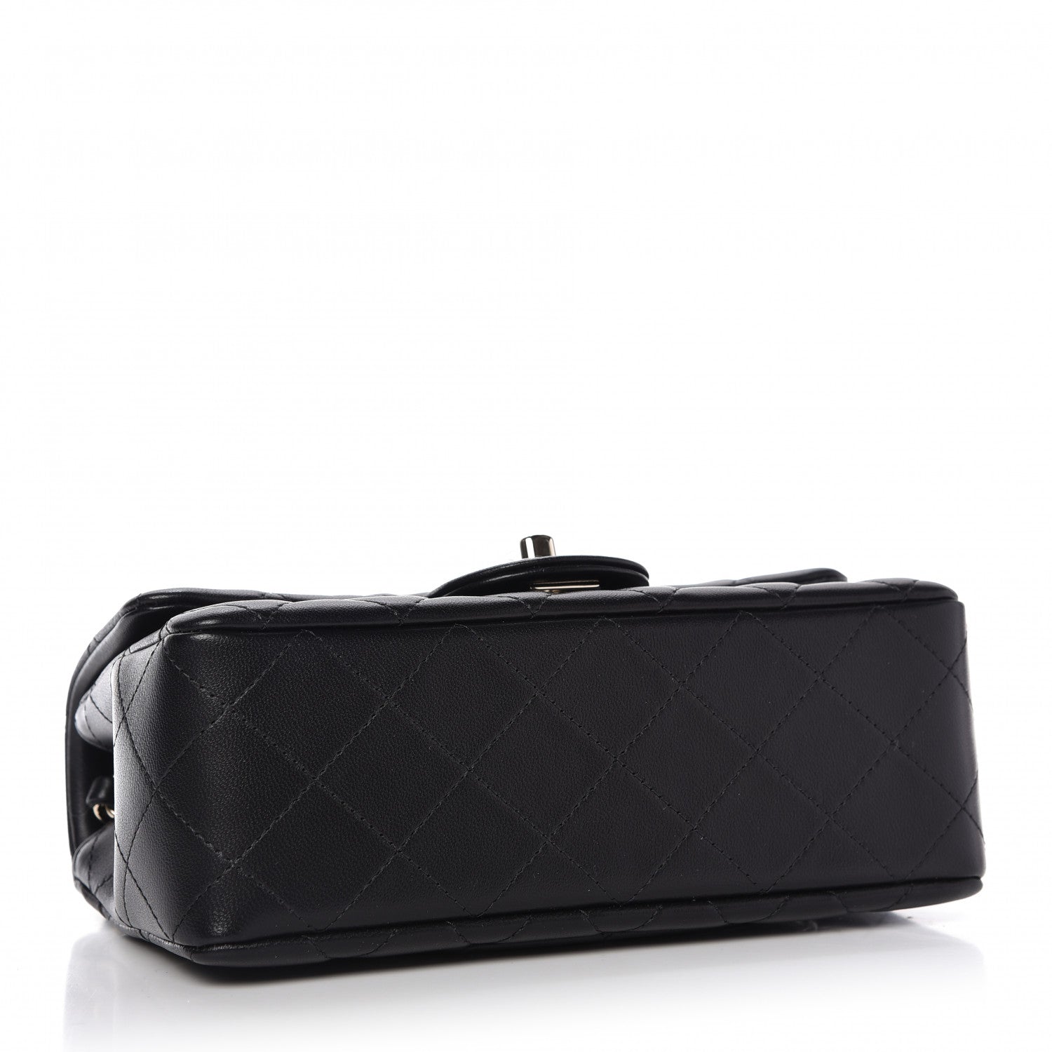Chanel Lambskin Quilted Mini Rectangular Flap Black 4 of 11
