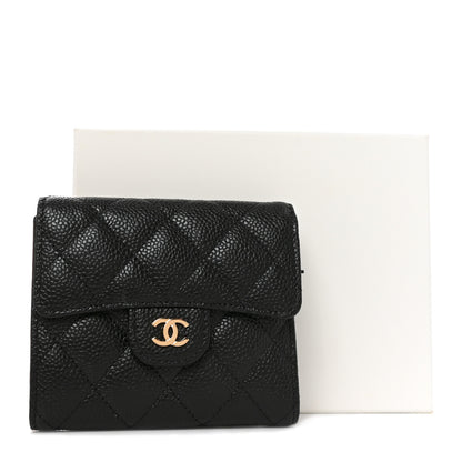 Chanel Caviar Quilted Compact Flap Wallet Black 9 of 9