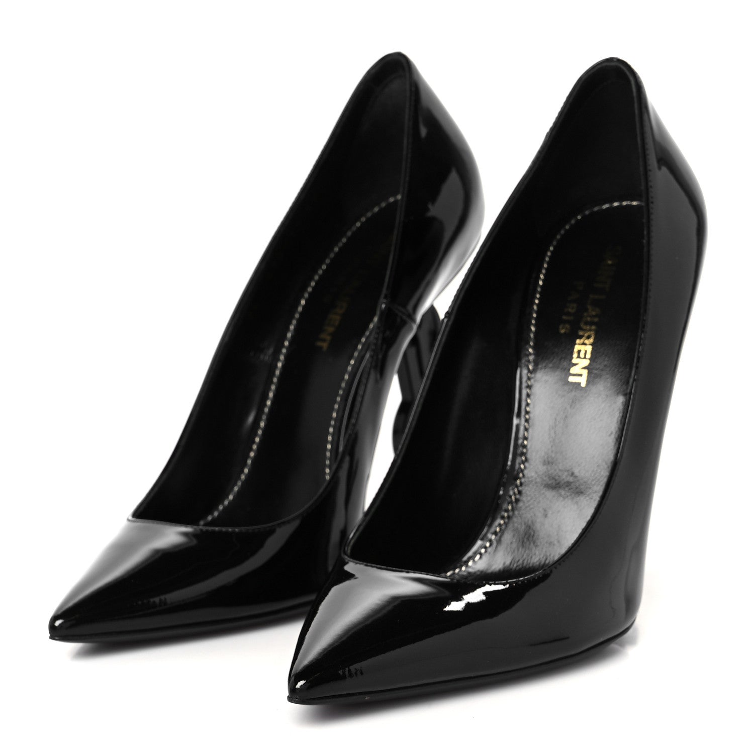 Saint Laurent Patent Opyum 110 Pumps 37 Black 4 of 10