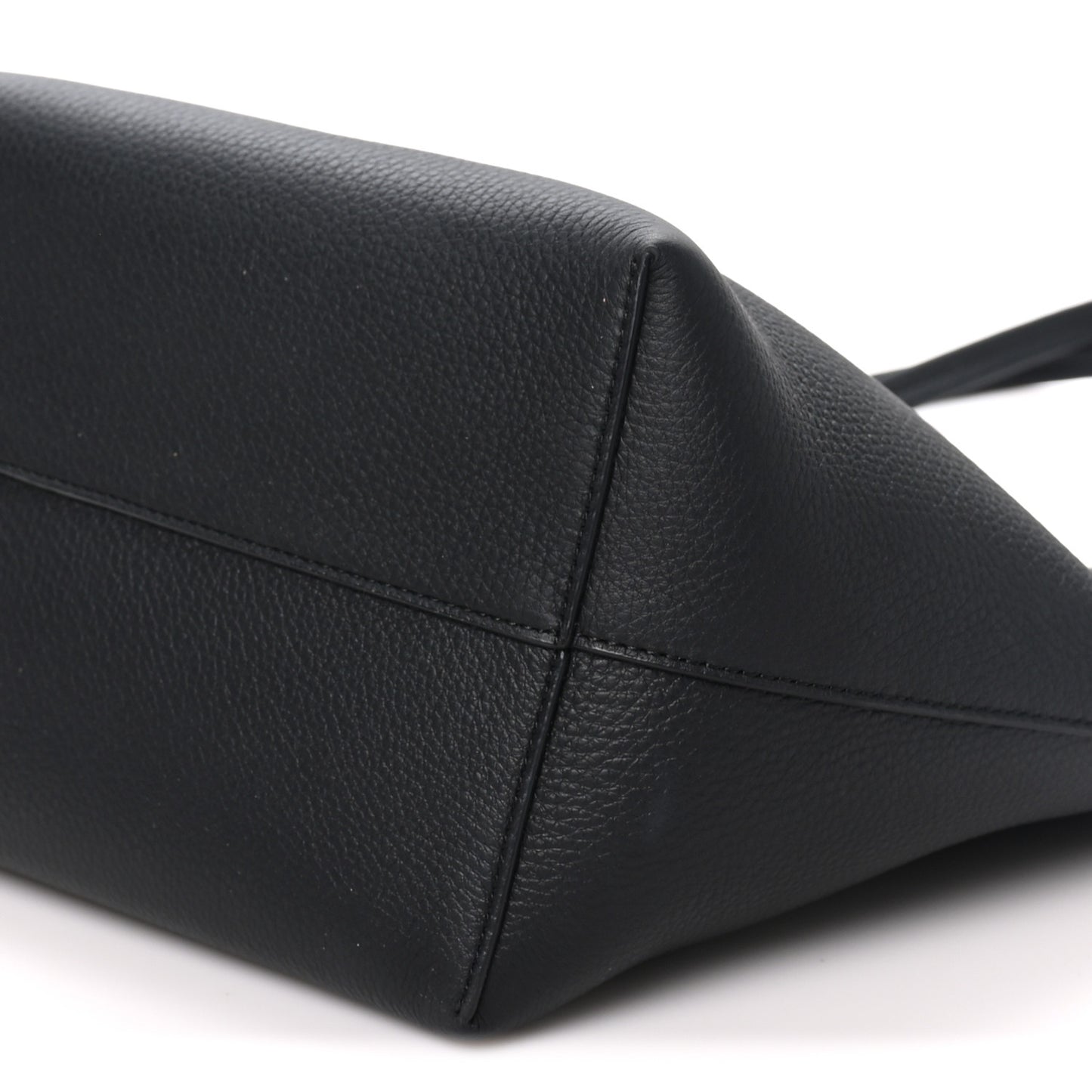 Grained Calfskin Medium Park Tote Black