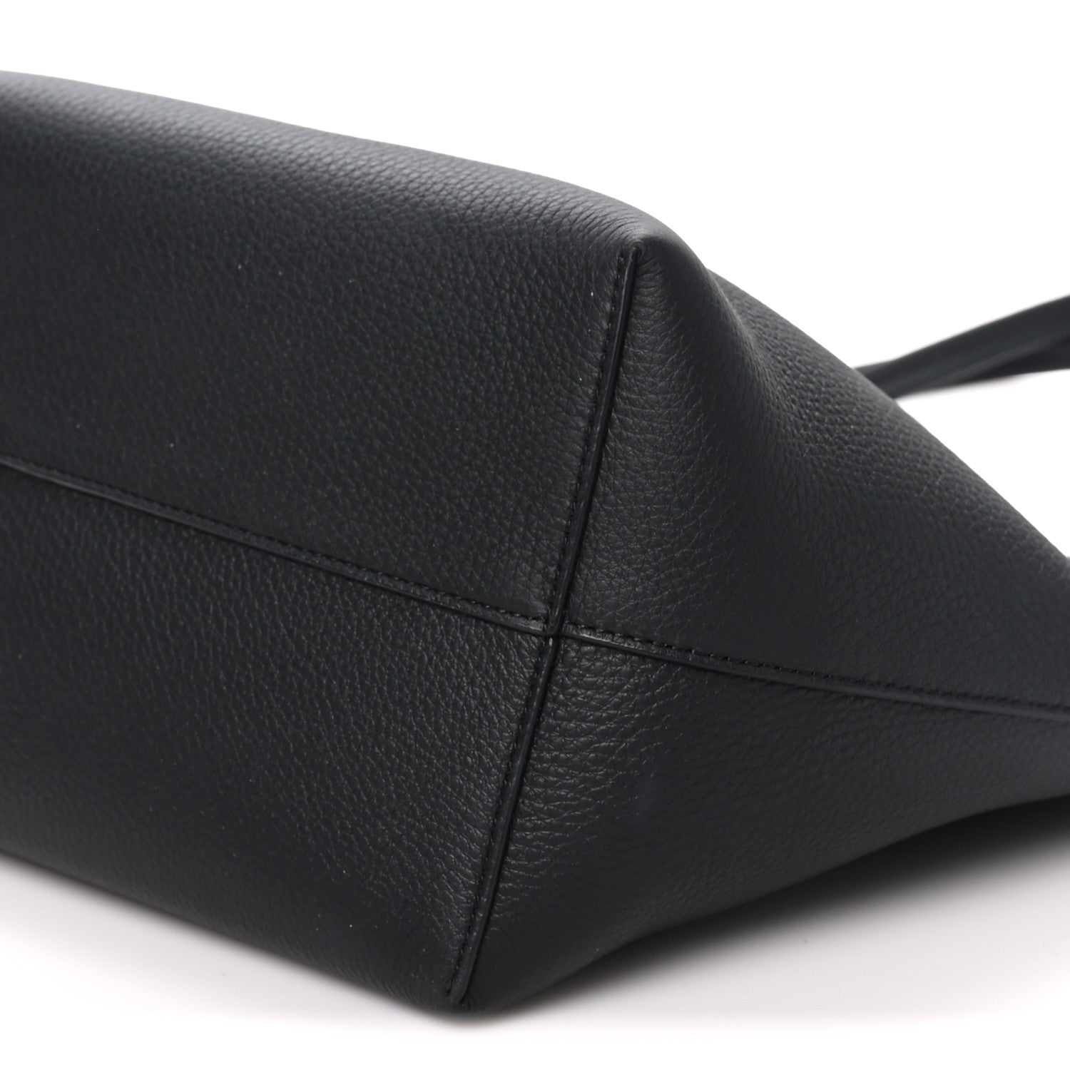 The Row Grained Calfskin Medium Park Tote Black 9 of 9