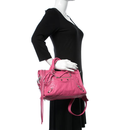 Balenciaga Agneau Classic Silver Hardware S City Rose Flamingo 3 of 10