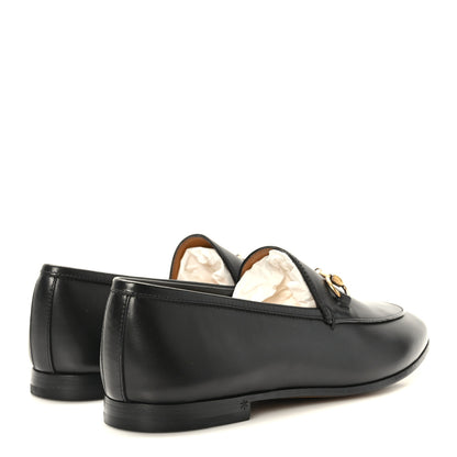 Gucci Calfskin Womens Jordaan Loafers 37.5 Black 4 of 9