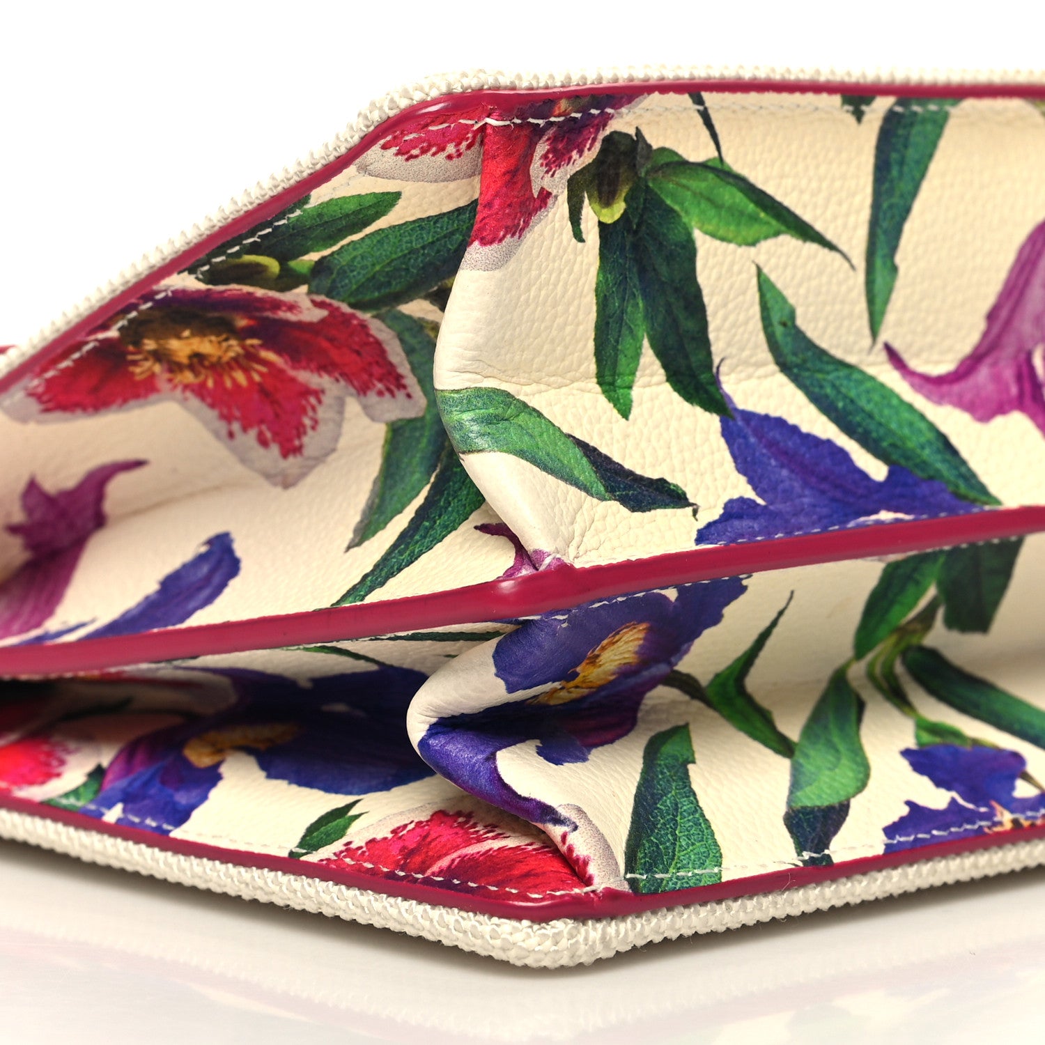 Salvatore Ferragamo Canvas Calfskin Thalia Crossbody Bag White Multicolor 10 of 13