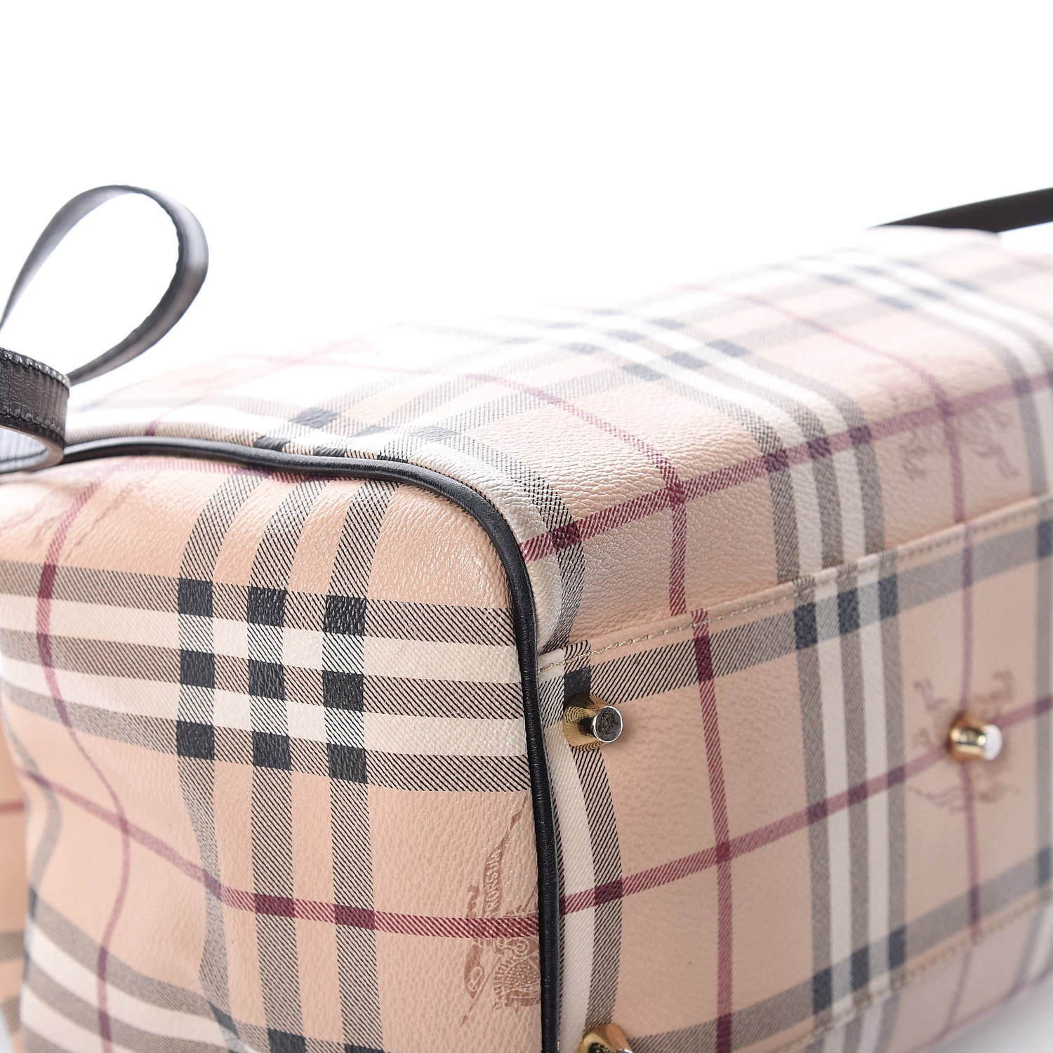 Burberry Haymarket Check Small Canterbury Tote Black 14 of 14