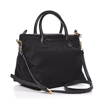 Prada Saffiano Tessuto Nylon Tote Black 3 of 8