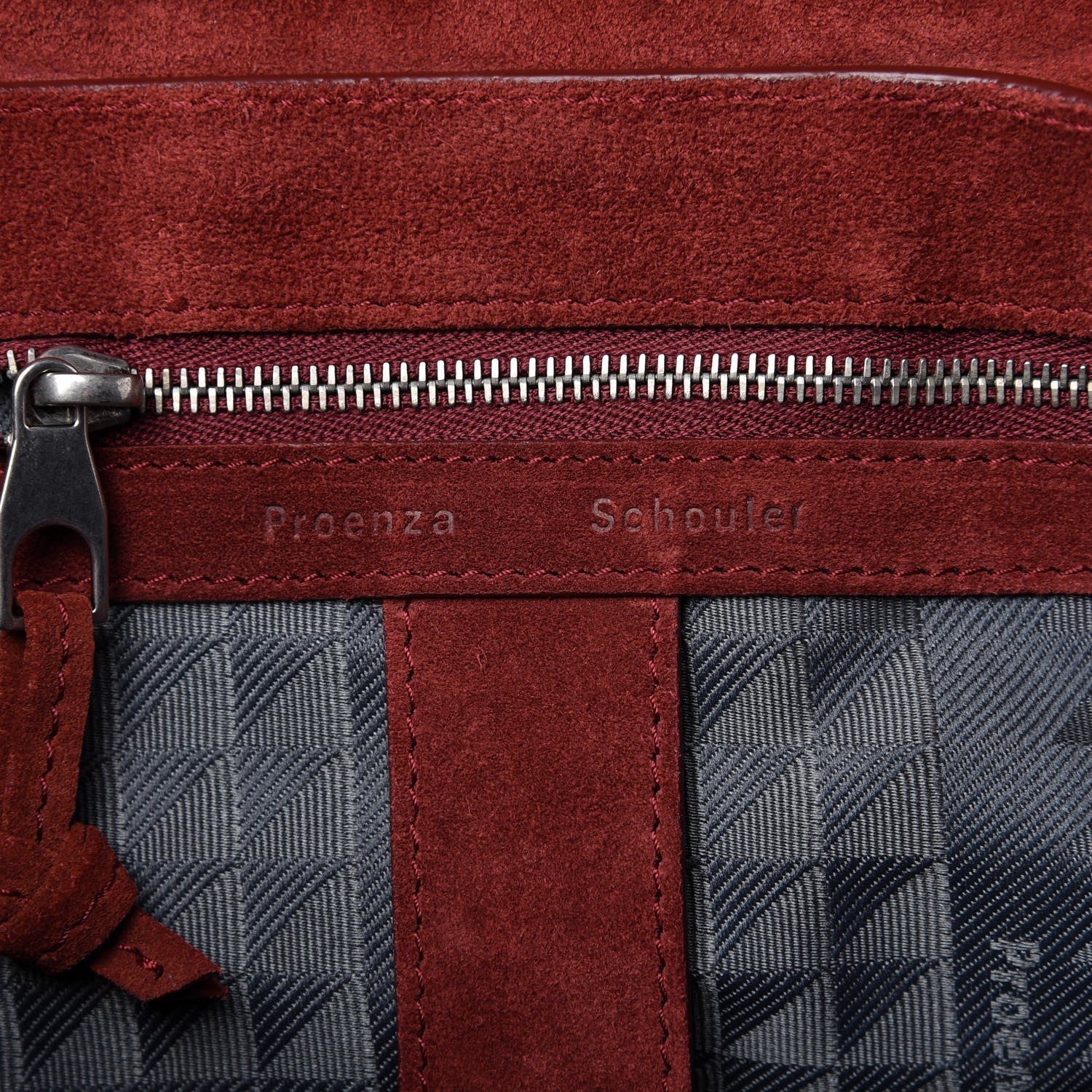 Proenza Schouler Suede Medium PS1 Satchel Midnight Plum 8 of 12