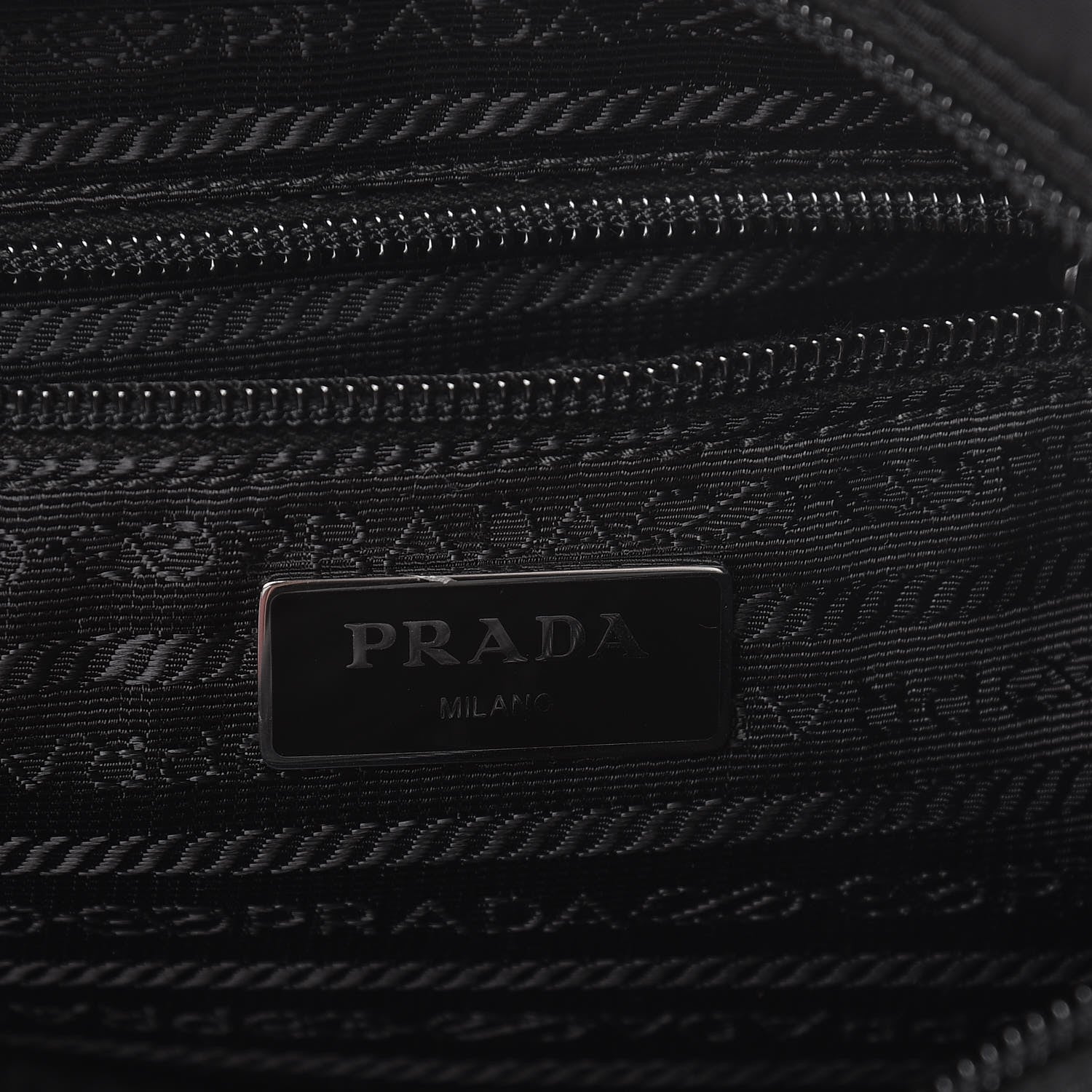 Prada Nylon Vela Messenger Bag Black 6 of 9