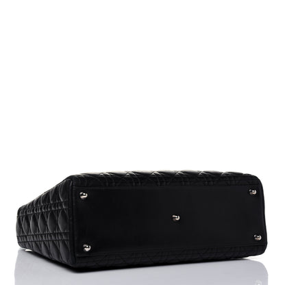Christian Dior Lambskin Cannage Large Lady Dior Black 5 of 14