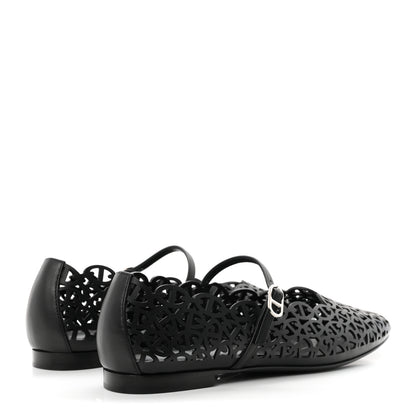 Hermes Calfskin Meli Ballet Flats 38.5 Black 5 of 10