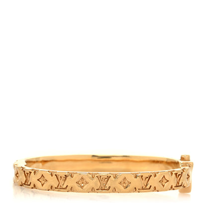 Louis Vuitton Palladium Pillow Nanogram Cuff S Gold 3 of 6