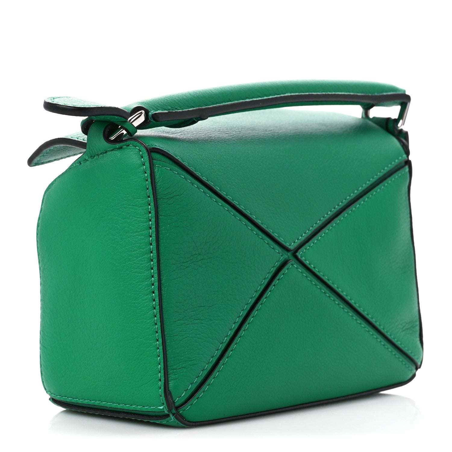 Loewe Calfskin Mini Puzzle Bag Jungle Green 3 of 10