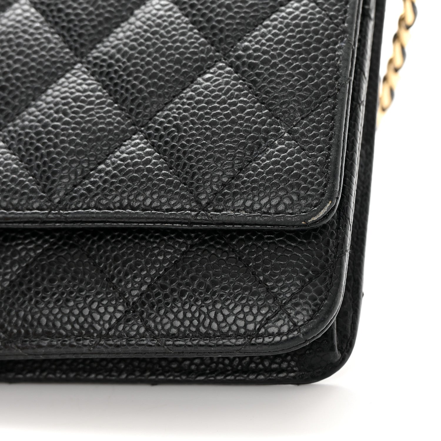 Chanel Caviar Quilted Wallet on Chain WOC Black 12 of 15
