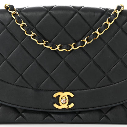 Chanel Lambskin Quilted Medium Single Flap Black 9 of 15