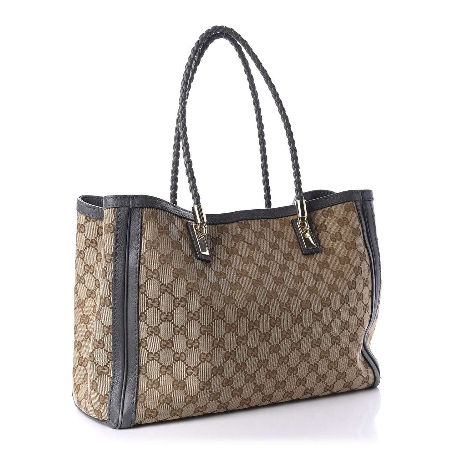 Monogram Medium Bella Tote Grey