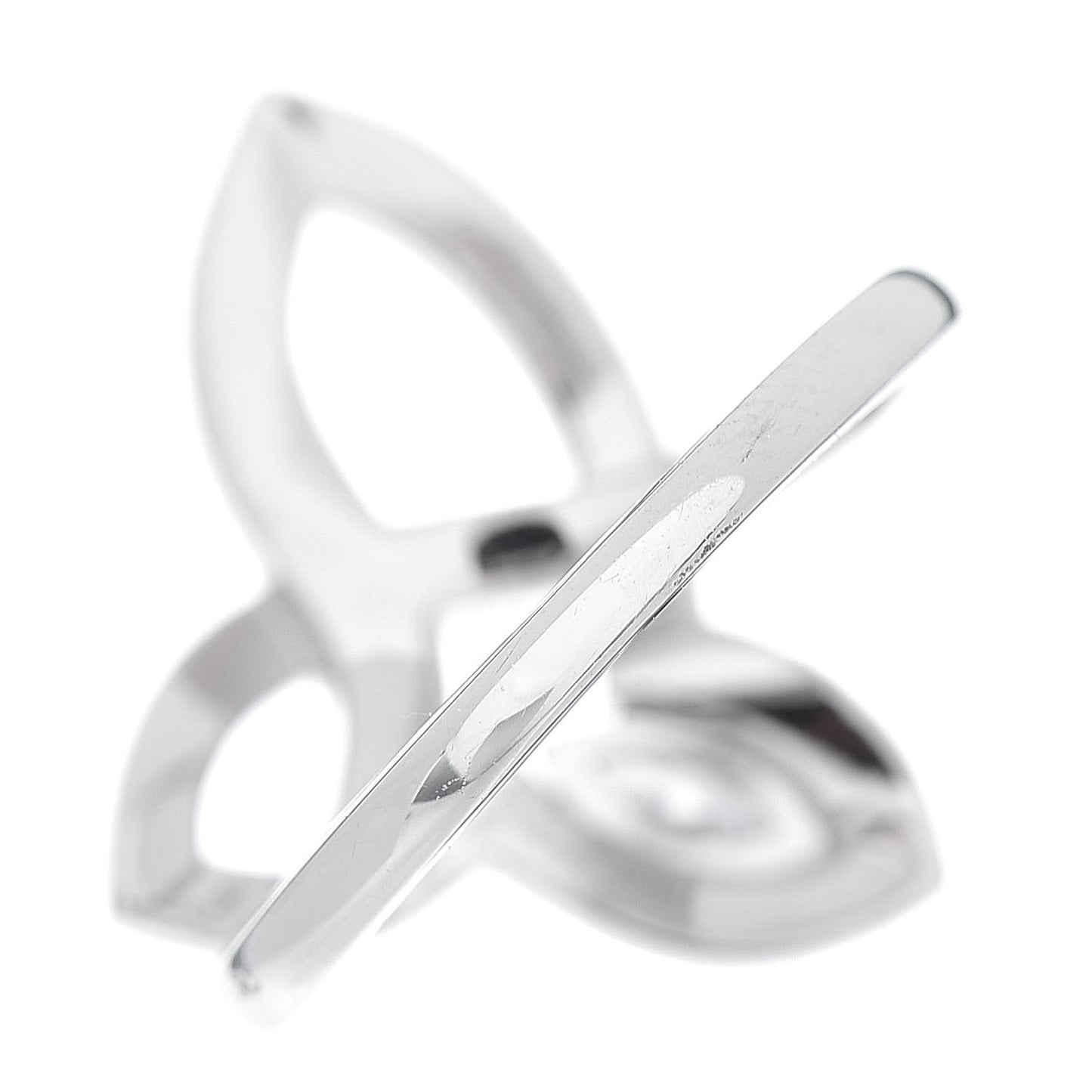 Platinum Diamond Lily Cluster Ring 48 4.5