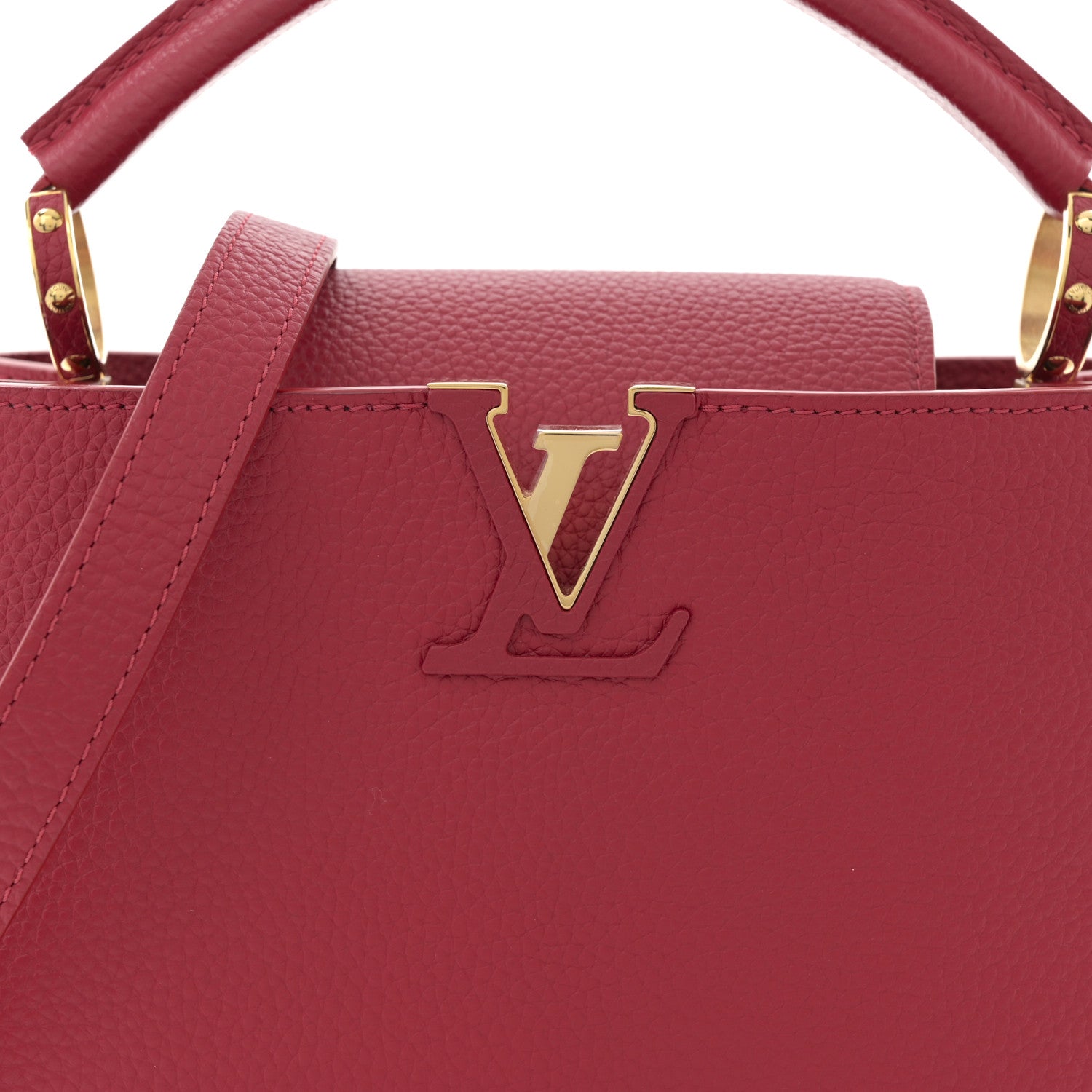Louis Vuitton Taurillon Capucines BB Scarlet Red 7 of 9