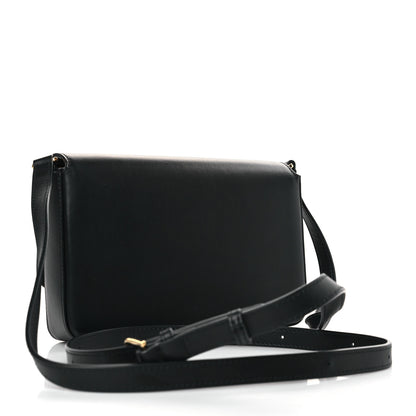 Burberry Calfskin Vintage Check New Hampshire Bag Black 3 of 8