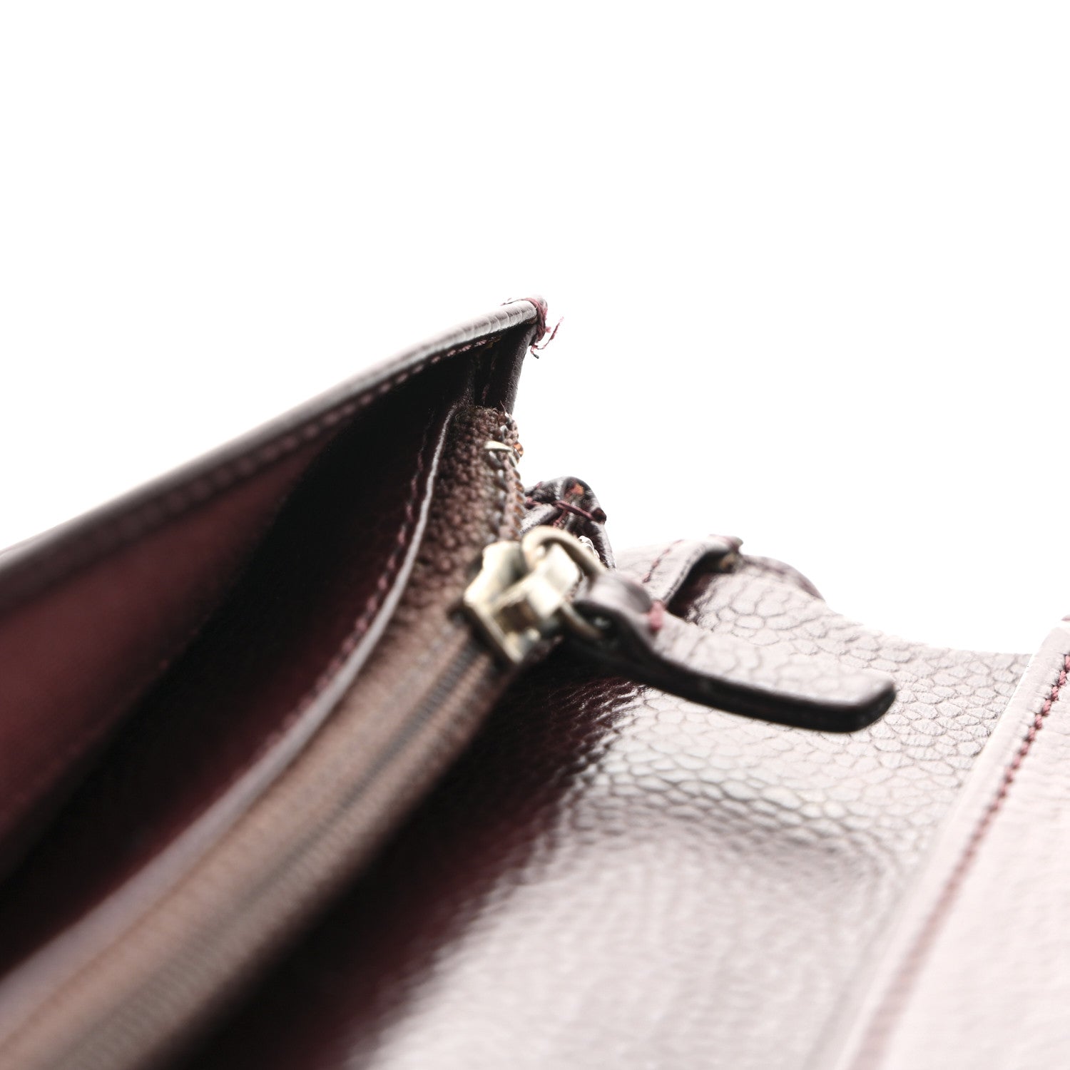 Chanel Caviar Timeless CC Yen Wallet Burgundy 13 of 18
