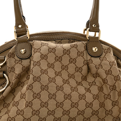 Gucci Monogram Medium Sukey Boston Brown 8 of 15