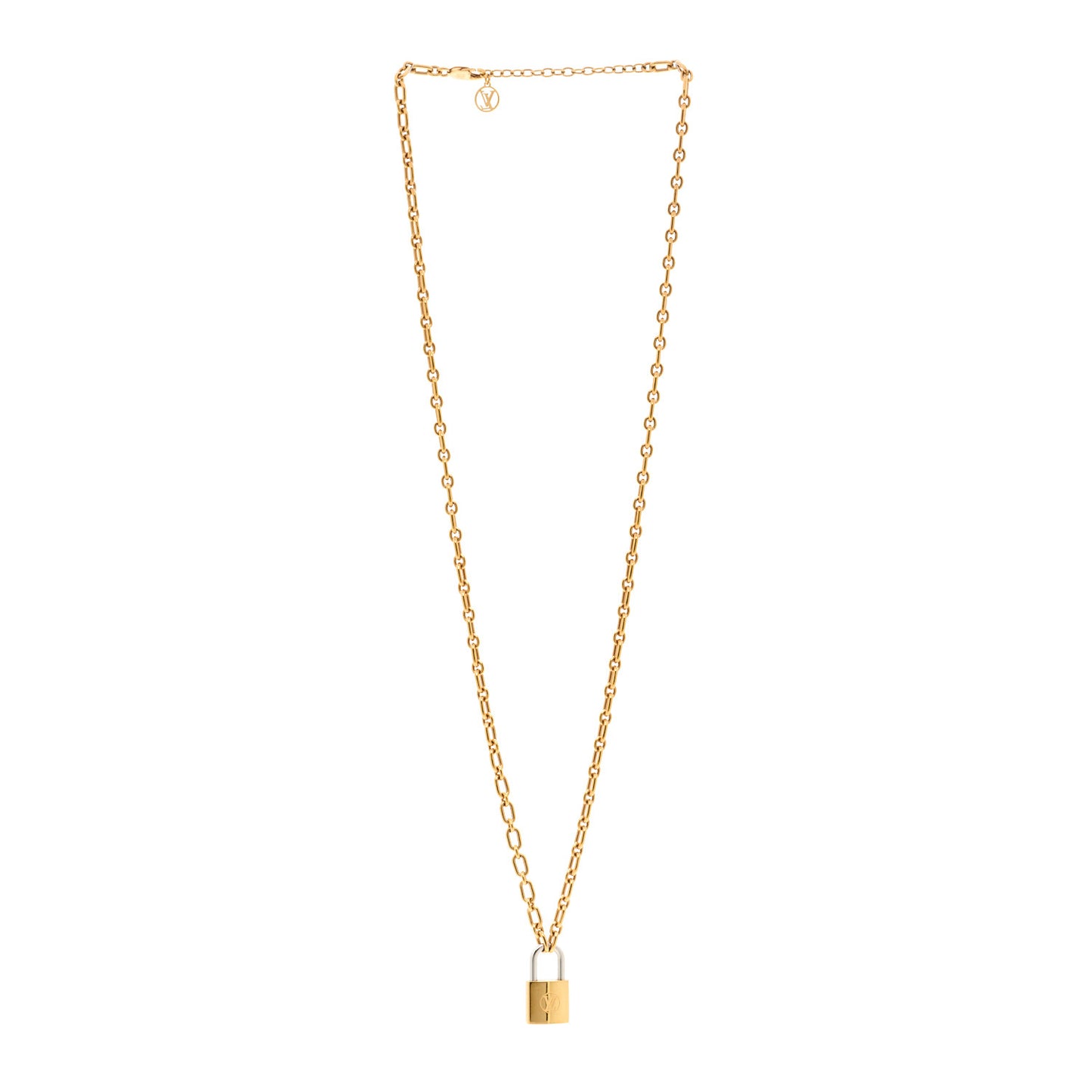 Lock Me Pendant Necklace Gold