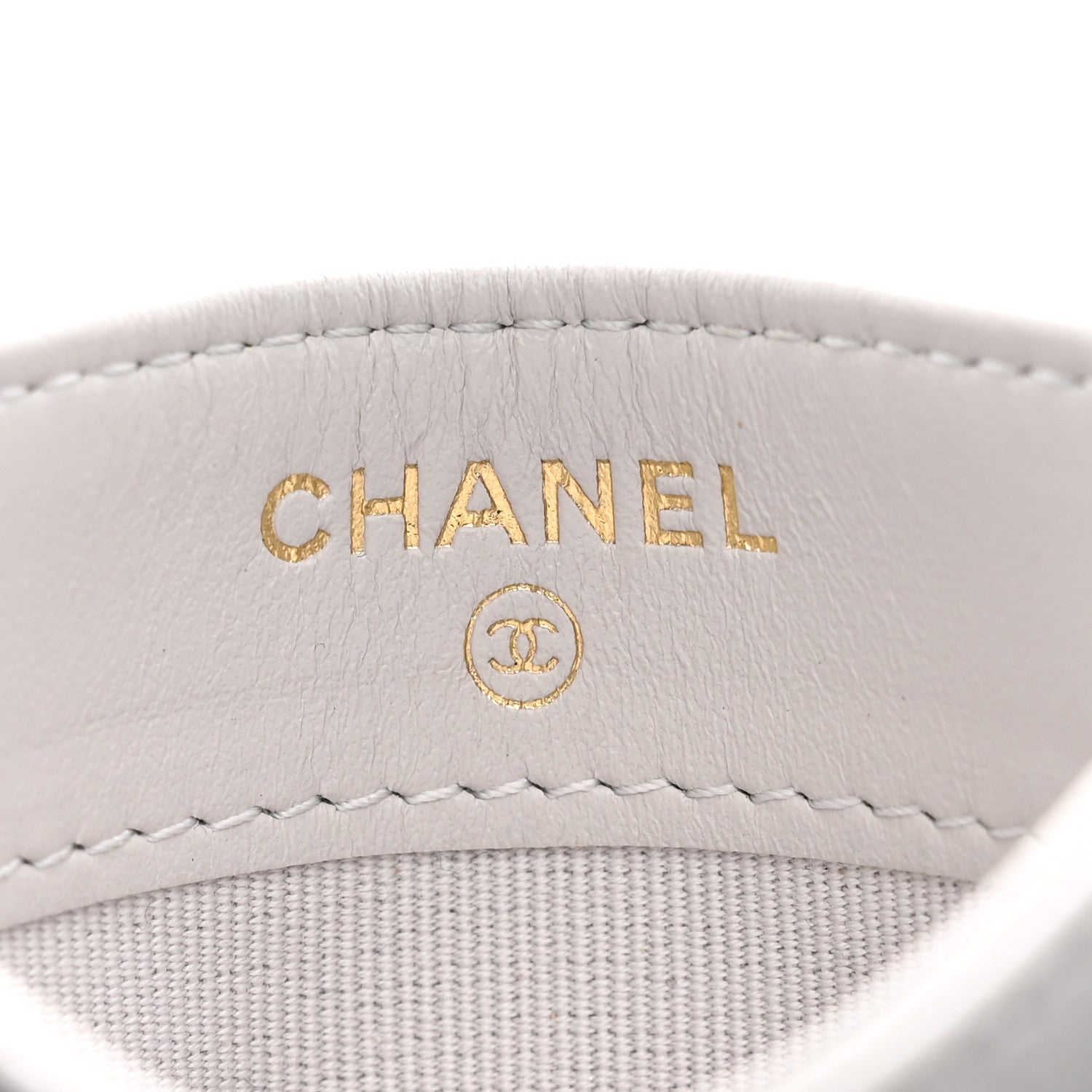 Chanel Caviar Quilted Card Holder Grey 6 of 9