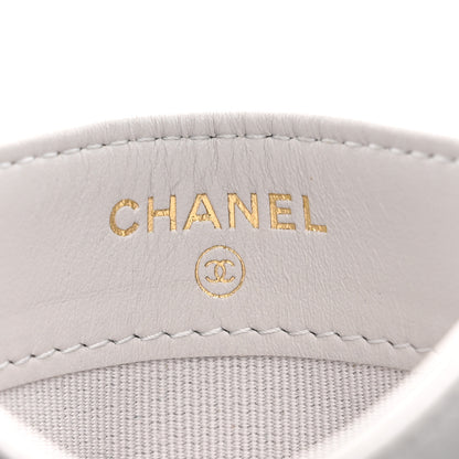 Chanel Caviar Quilted Card Holder Grey 6 of 9