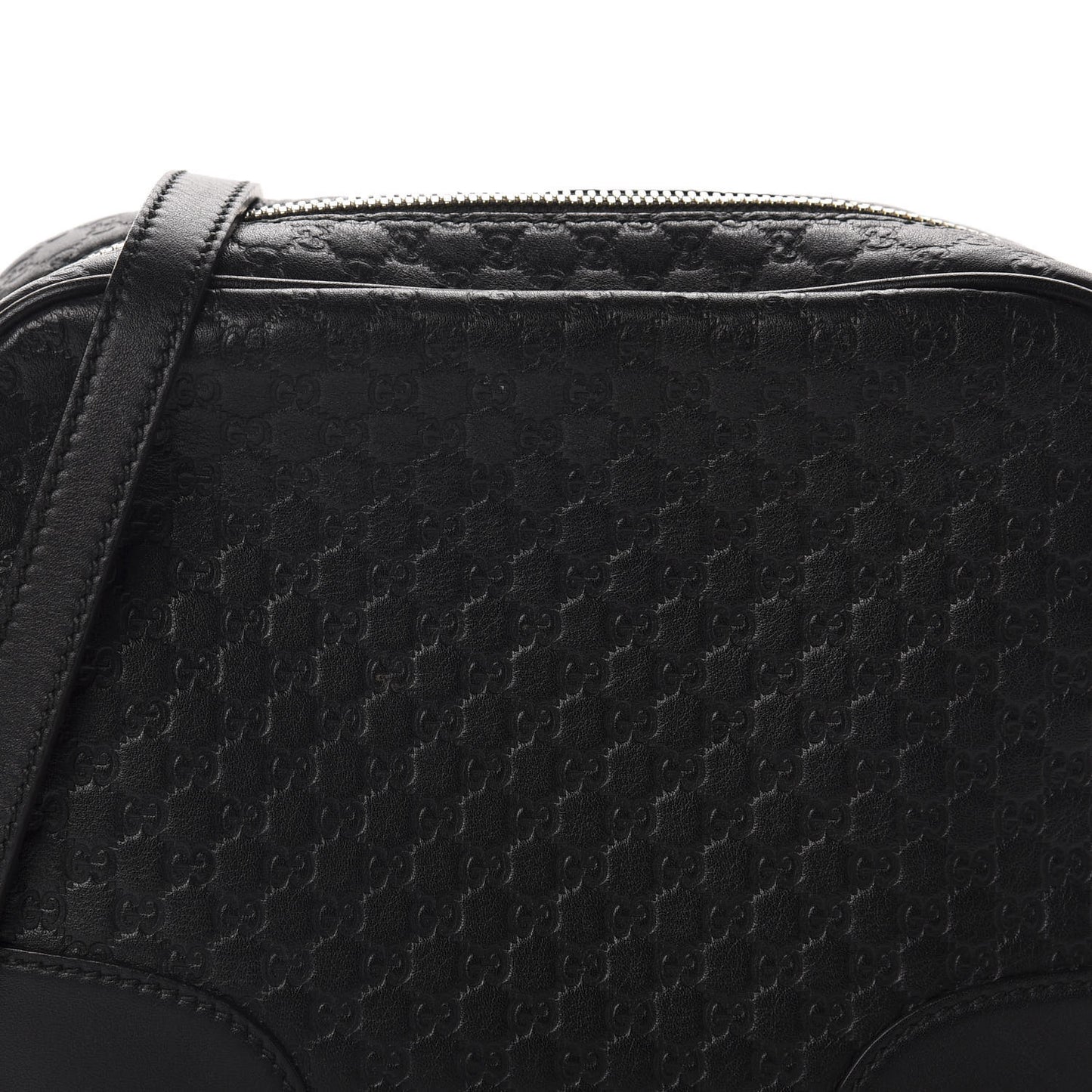 Microguccissima Mini Bree Messenger Bag Black