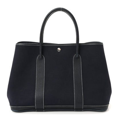 Hermes Toile Negonda Garden Party Tote 36 MM Bleu Marine 1 of 9