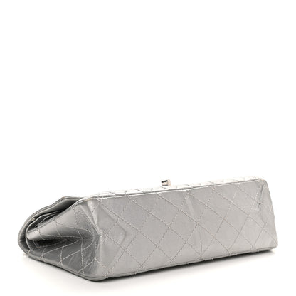 Chanel Metallic Aged Calfskin Quilted 2.55 Reissue 226 Flap Silver 4 of 9