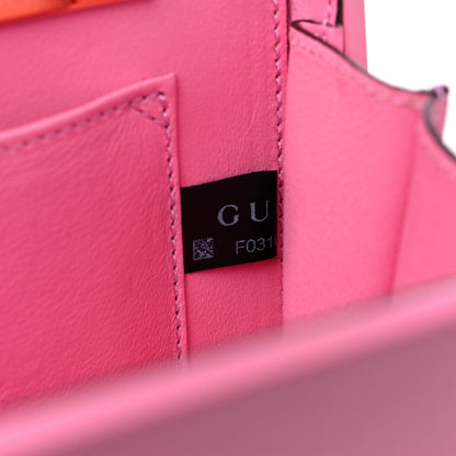 Gucci Plexiglass Mini Sylvie 1969 Top Handle Bag Pink 7 of 10