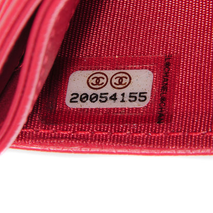 Chanel Caviar Timeless CC Card Holder Coral 6 of 8