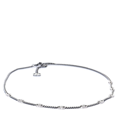 Chanel Metal Strass CC Chain Belt 90 Ruthenium 1 of 5