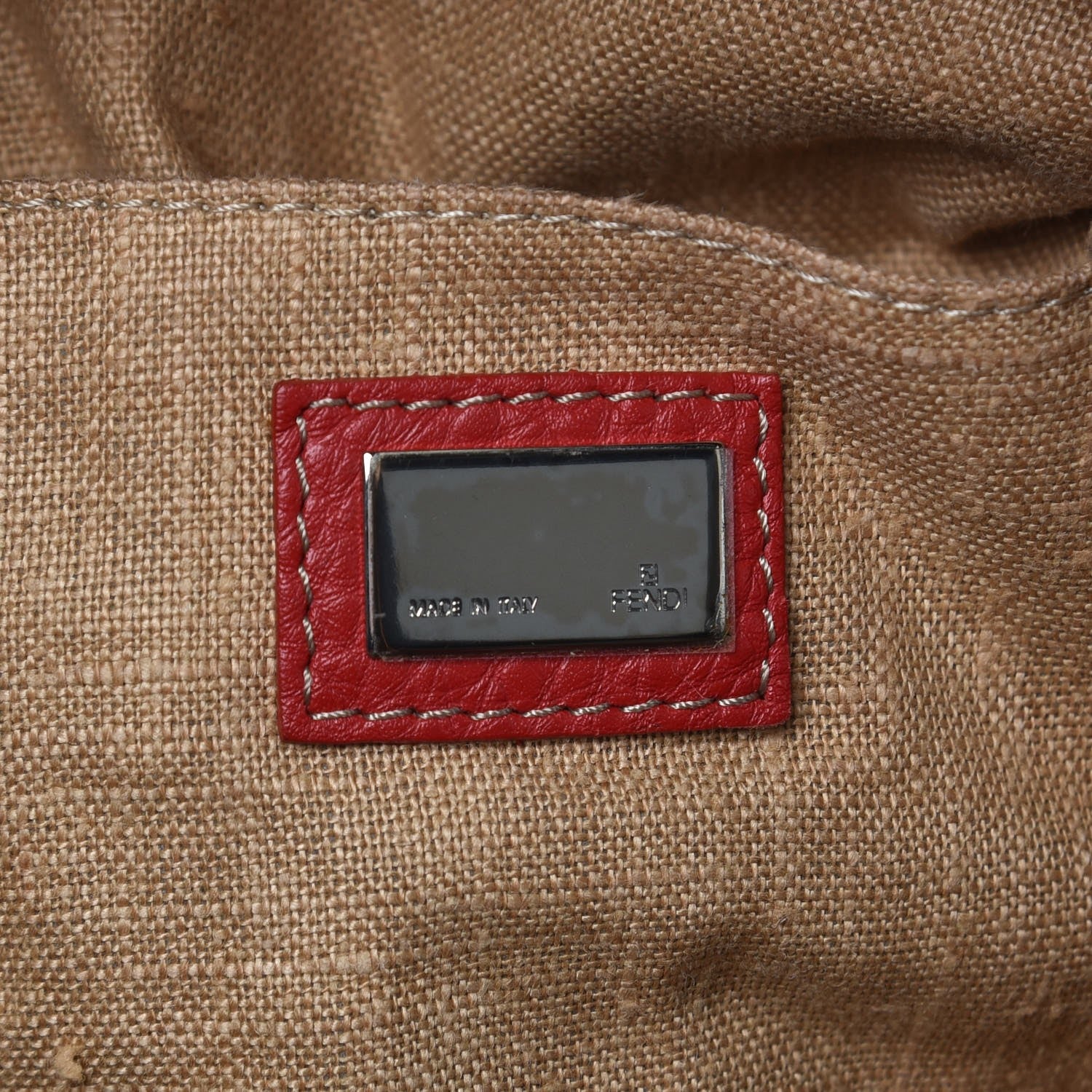 Fendi Zucca Cuoio Romano Selleria Medium Boston Tobacco Rosso Scuro 6 of 9