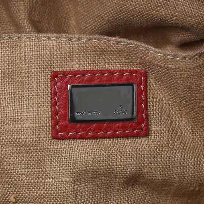 Fendi Zucca Cuoio Romano Selleria Medium Boston Tobacco Rosso Scuro 6 of 9