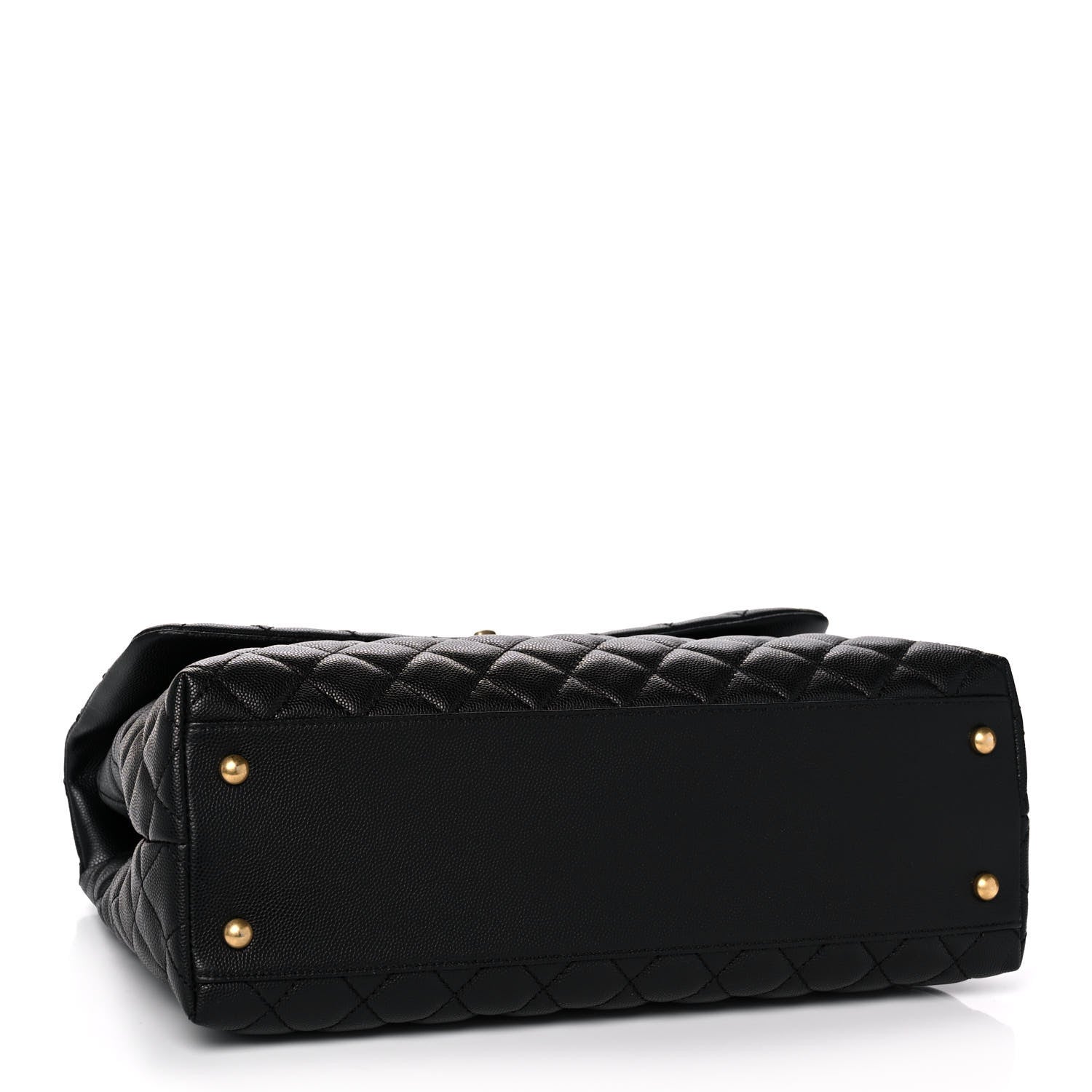 Chanel Caviar Quilted Medium Coco Handle Flap Black 4 of 11