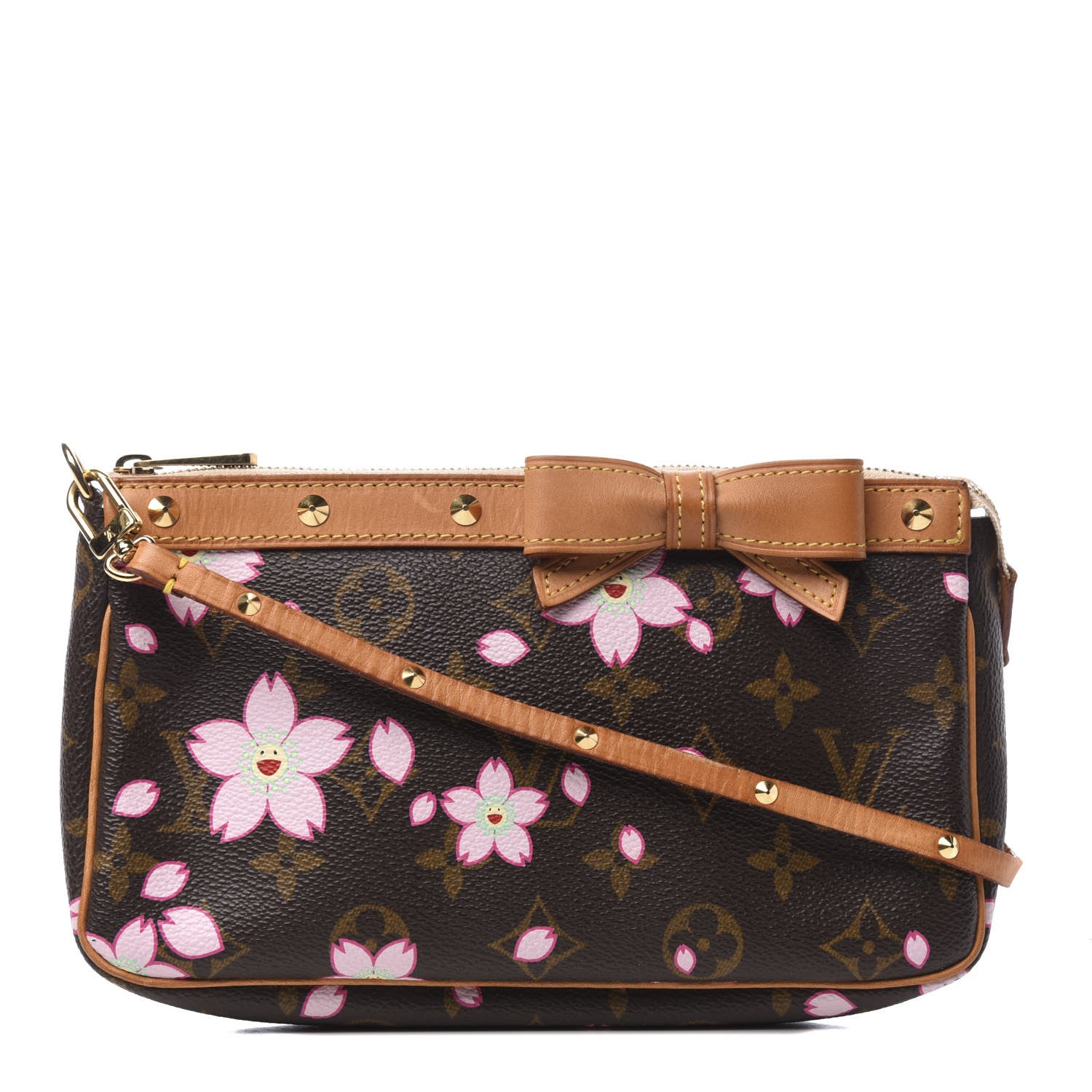 Louis Vuitton Monogram Cherry Blossom Pochette Accessories Brown 1 of 10