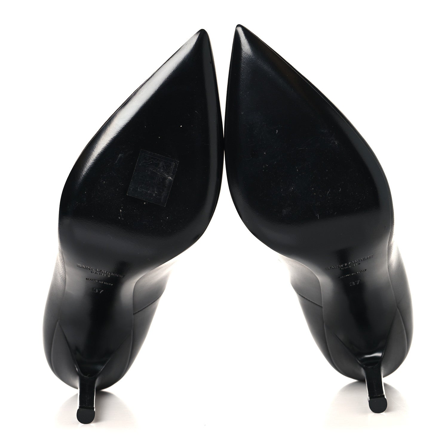 Saint Laurent Calfskin Zoe 105 Pumps 37 Black 6 of 9