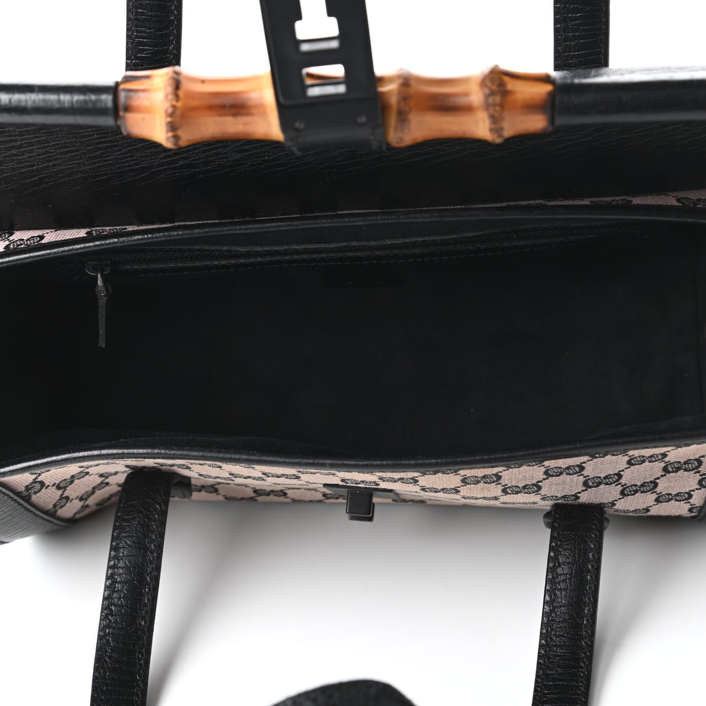 Monogram Bamboo Bullet Handbag Black
