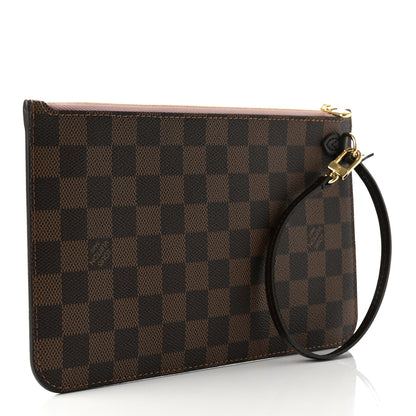 Louis Vuitton Damier Ebene Neverfull MM GM Pochette Rose Ballerine 3 of 7