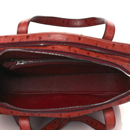 Hermes Ostrich Doha Maroon 4 of 10