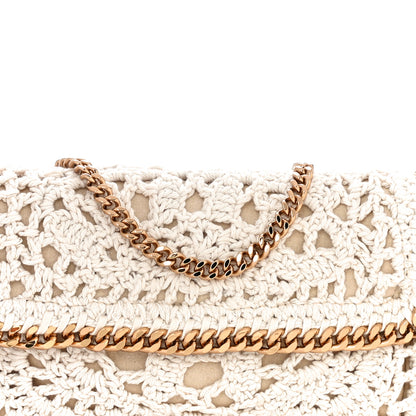 Stella McCartney Cotton Crochet Falabella Crossbody Bag White 7 of 10