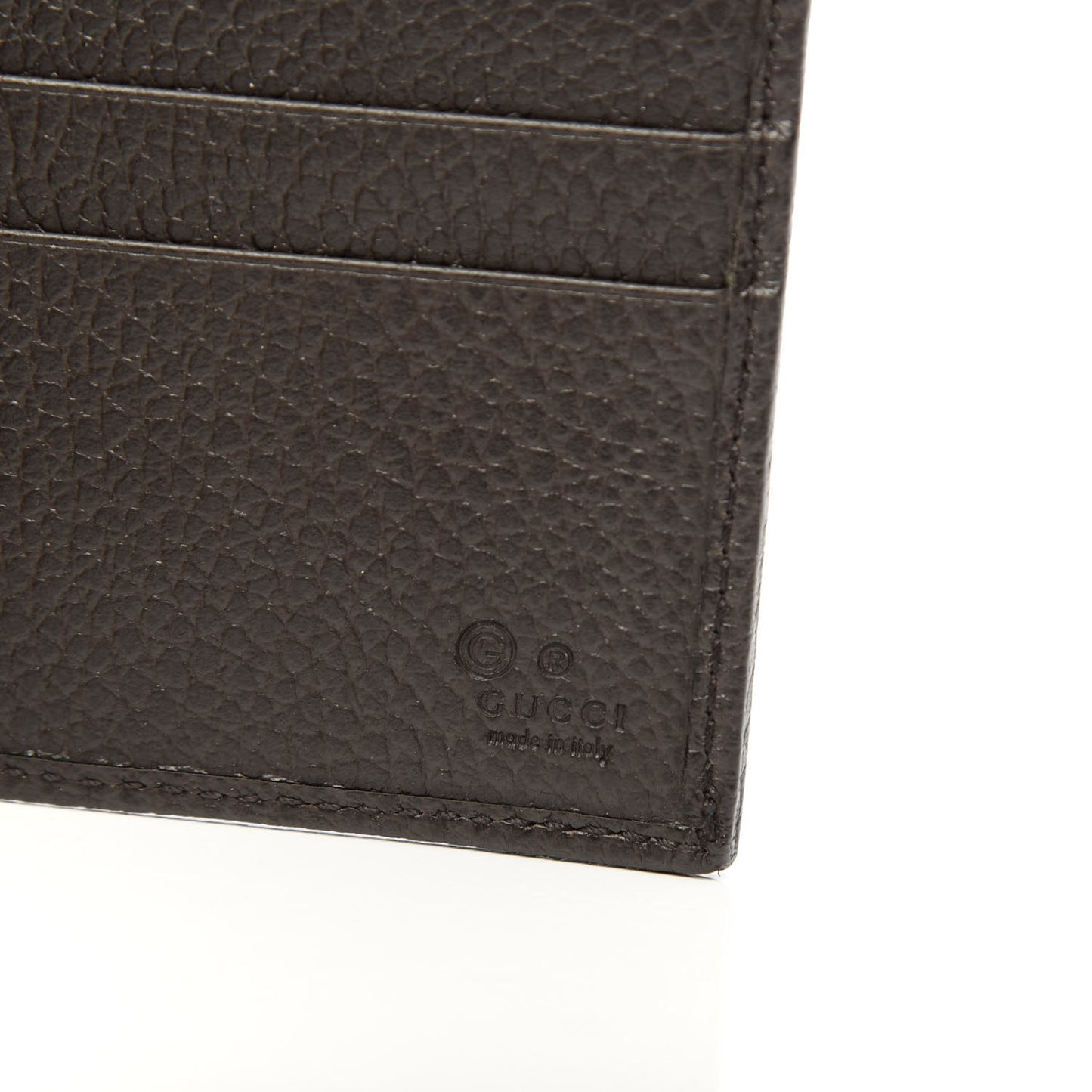 Monogram Bi-Fold Wallet Dark Brown