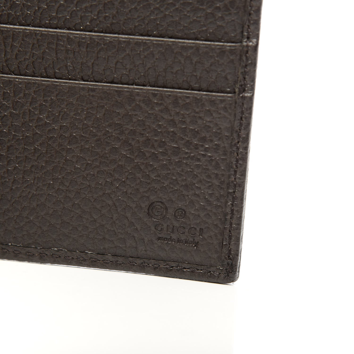 Gucci Monogram Bi-Fold Wallet Dark Brown 6 of 7