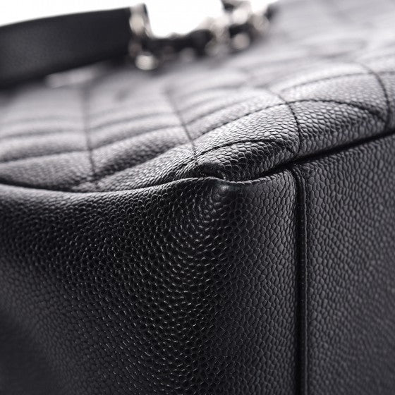 Chanel Caviar Quilted Grand Shopping Tote GST Black 10 of 14