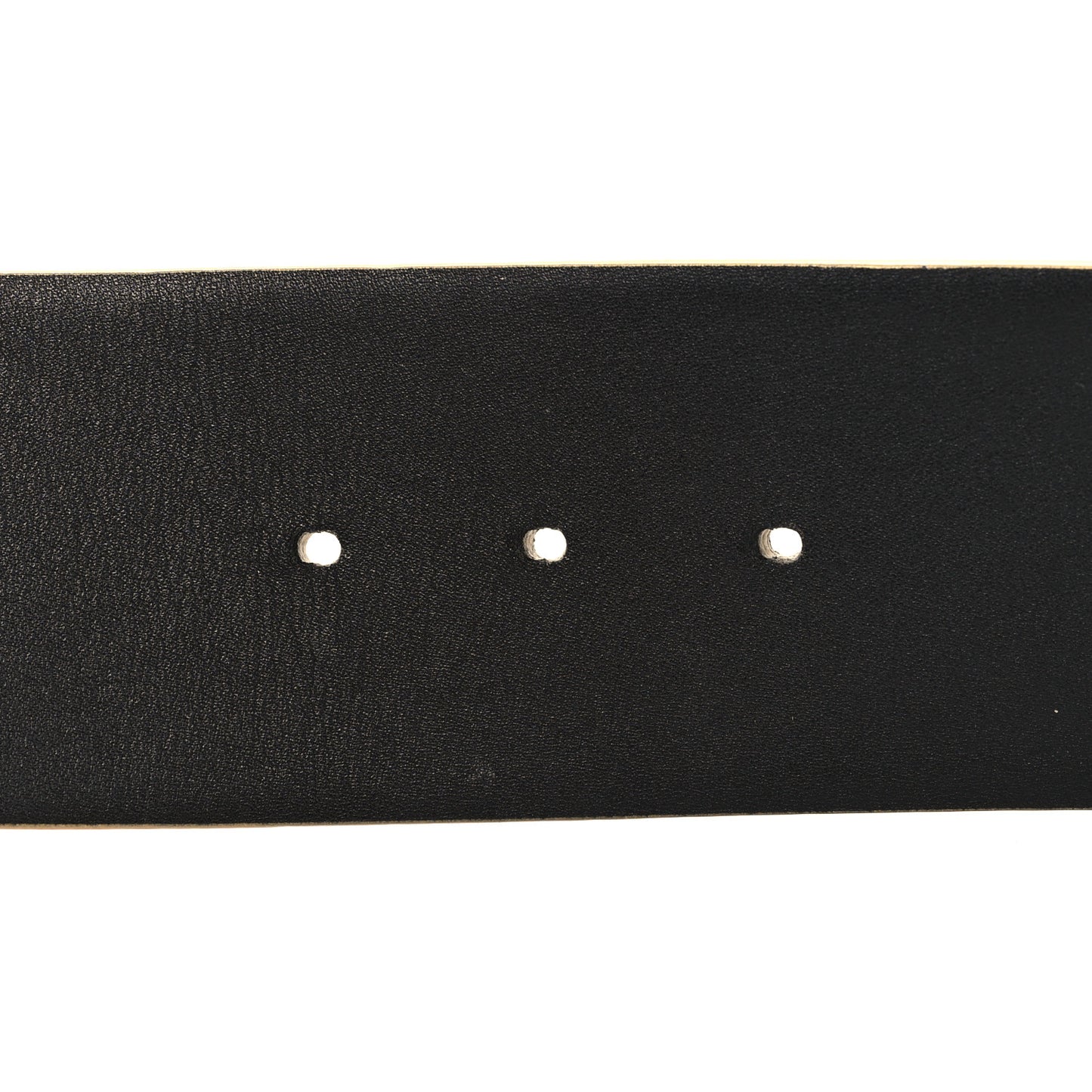 Metallic Calfskin Logo Belt 85 34 Gold