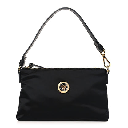 Versace Nylon Tribute Icon Flat Pouch Black 1 of 8