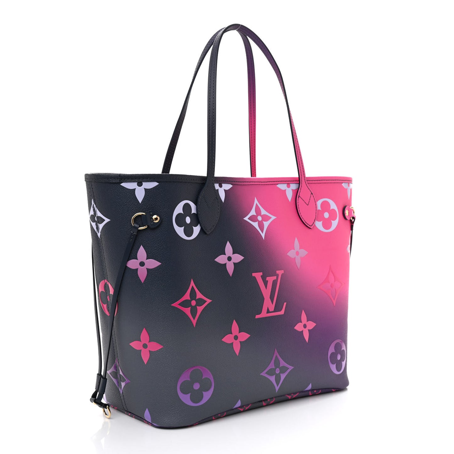 Monogram Giant Spring In The City Neverfull MM Midnight Fuchsia