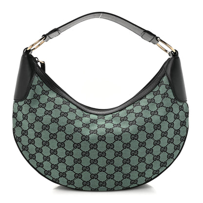 Gucci Monogram Half Moon Hobo Green 1 of 10