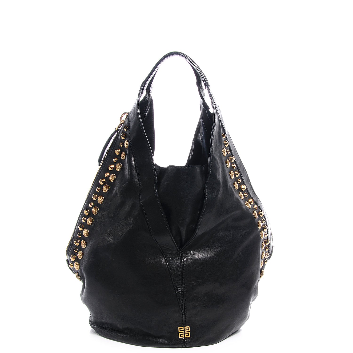 Givenchy Lambskin Studded Tinhan Hobo Black 1 of 8
